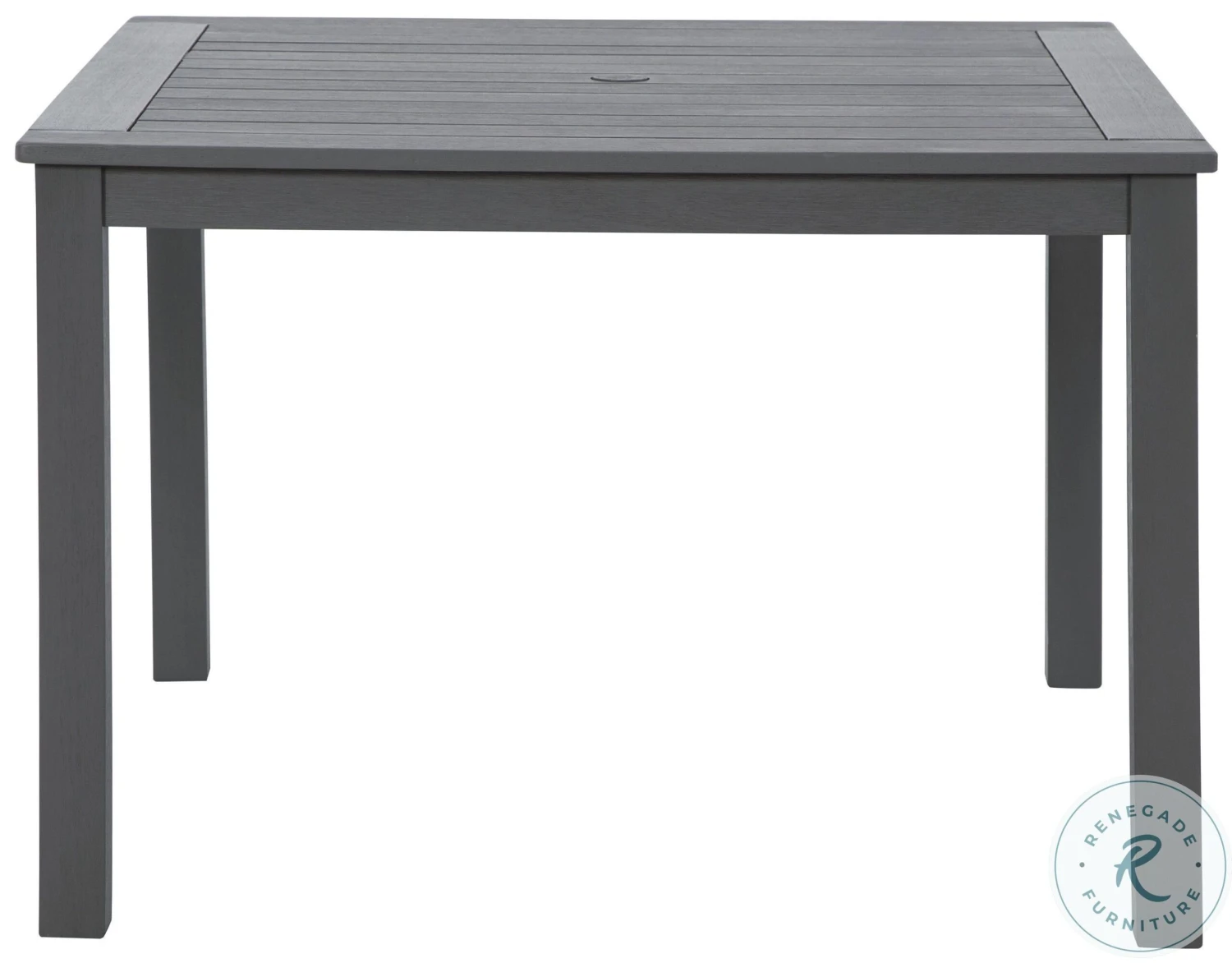 Eden Town Grey Outdoor Square Dining Room Set - Image 8