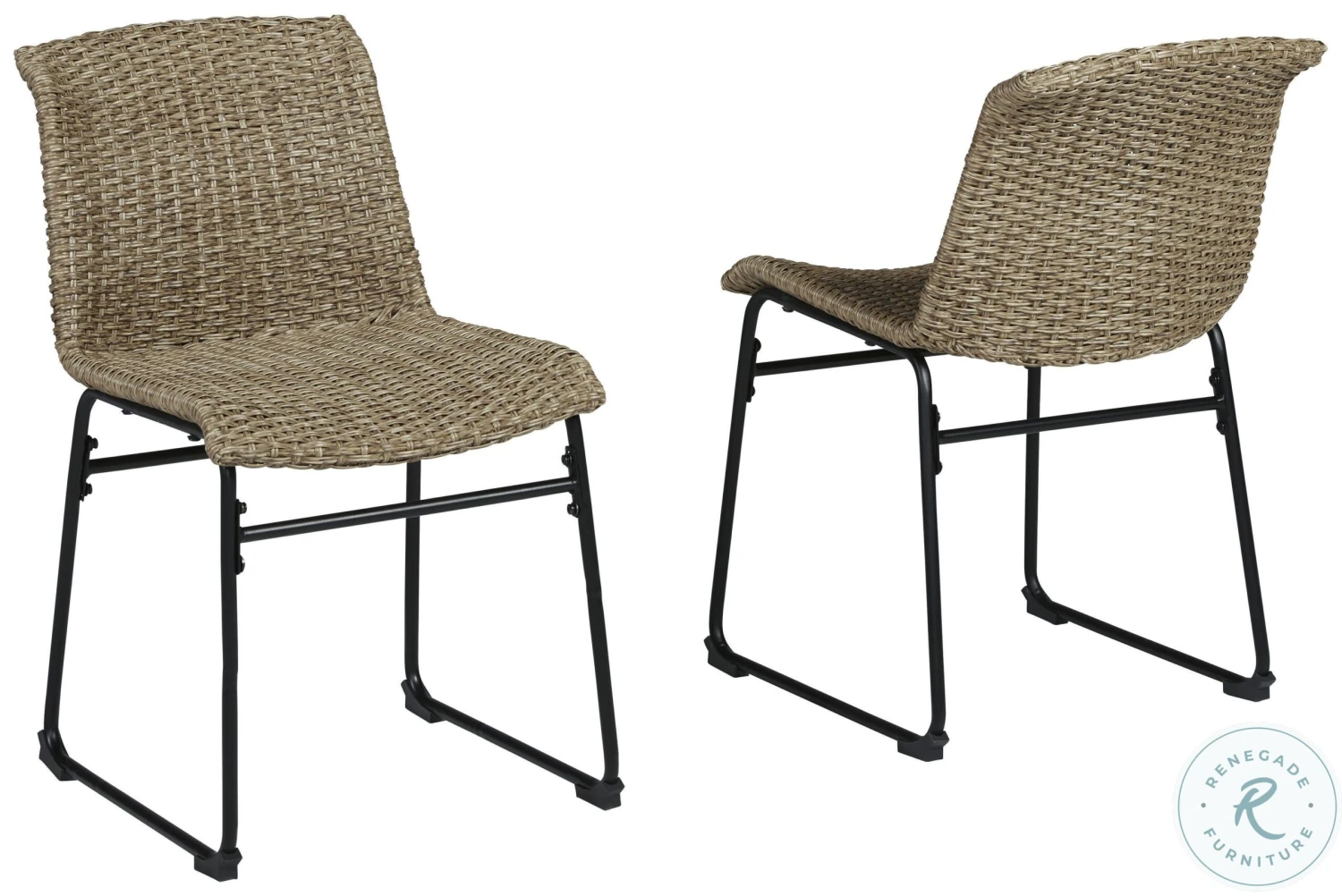 Amaris Brown And Black Outdoor Dining Set - Image 10