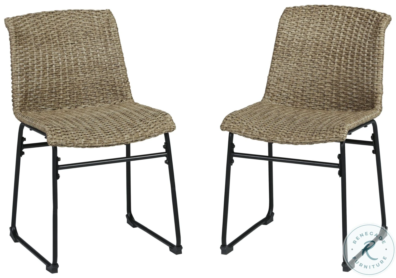 Amaris Brown And Black Outdoor Dining Set - Image 9