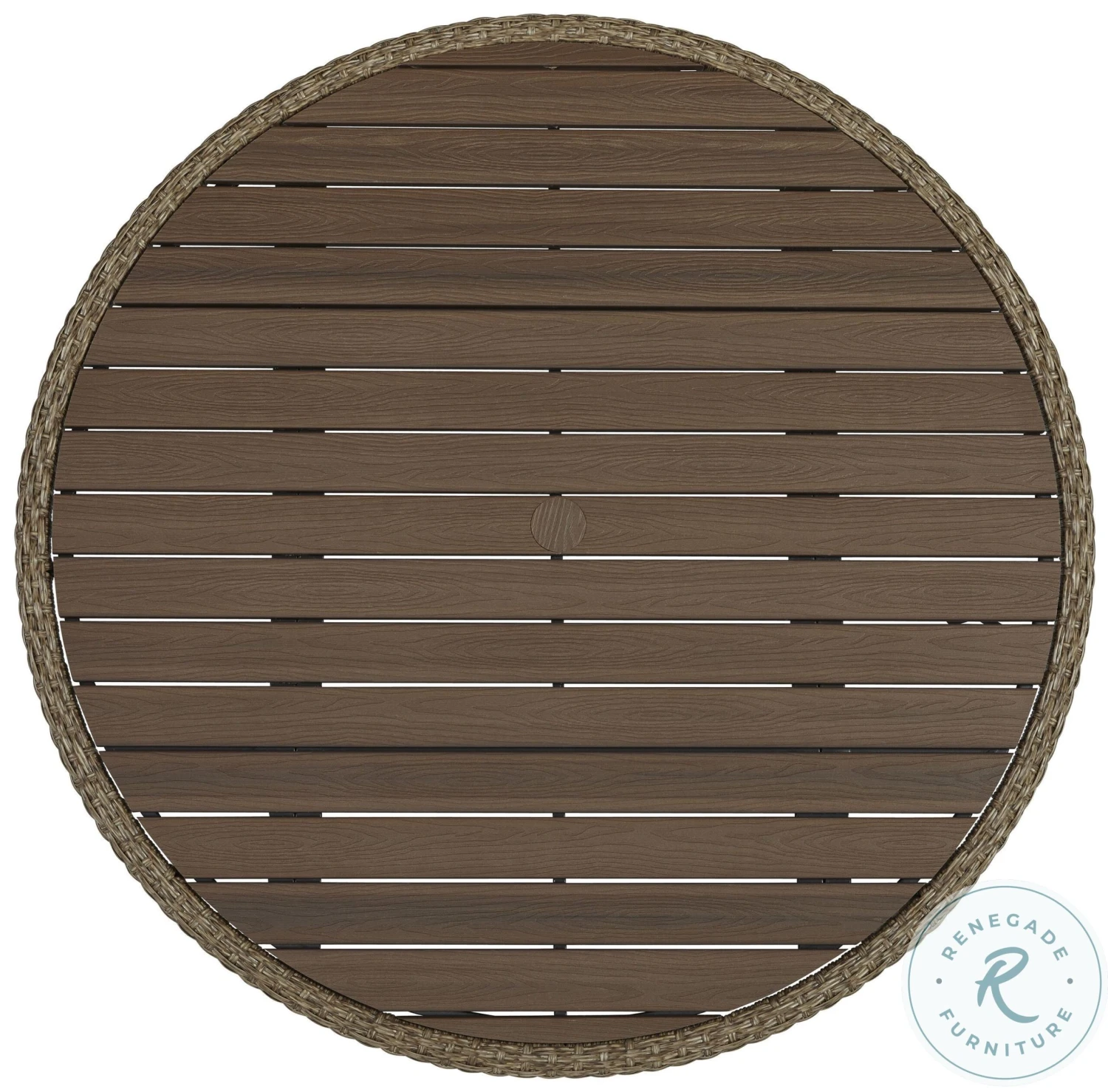 Amaris Brown And Black Outdoor Dining Set - Image 7