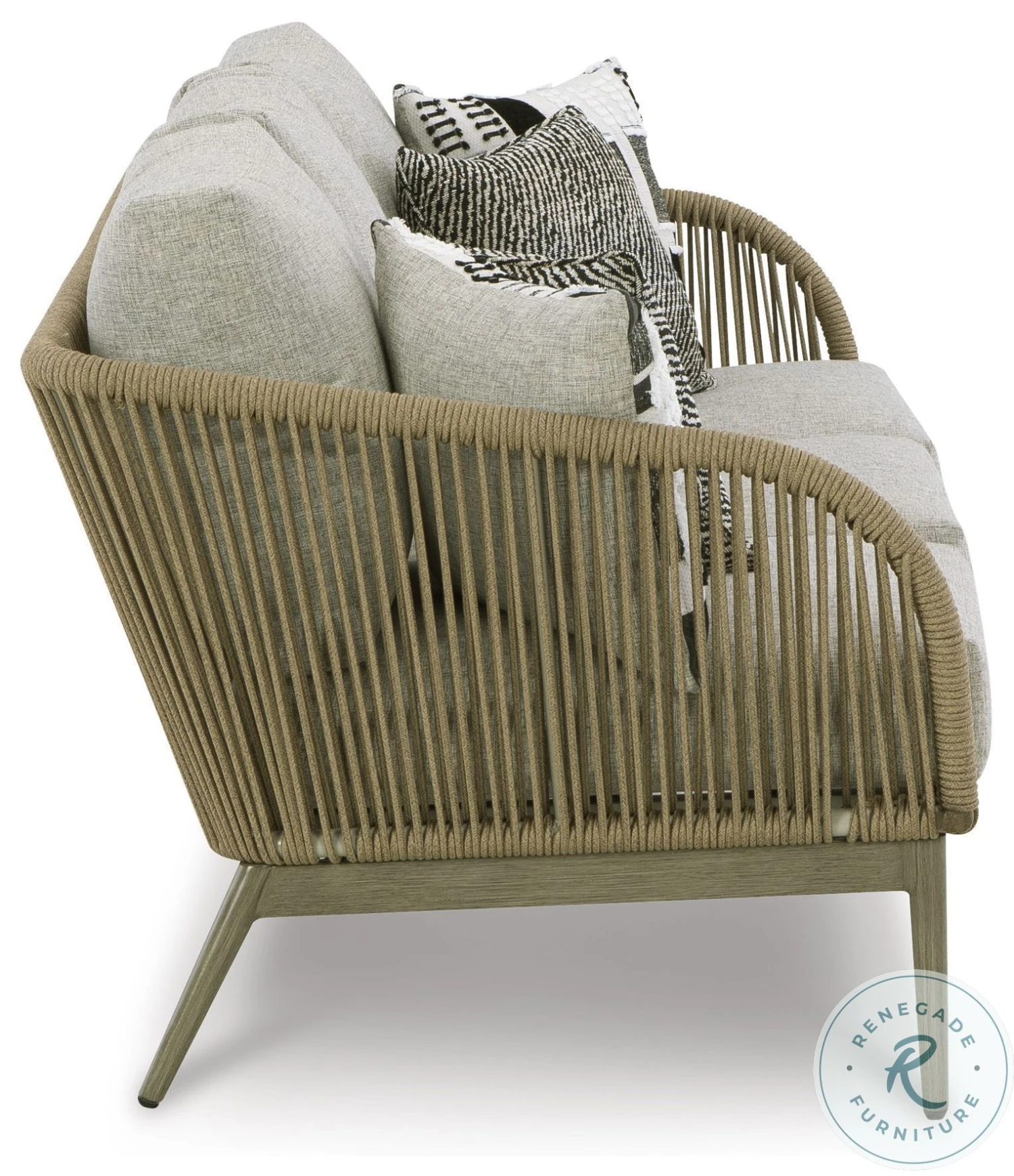 Swiss Valley Beige And Grey Outdoor Sofa - Image 5