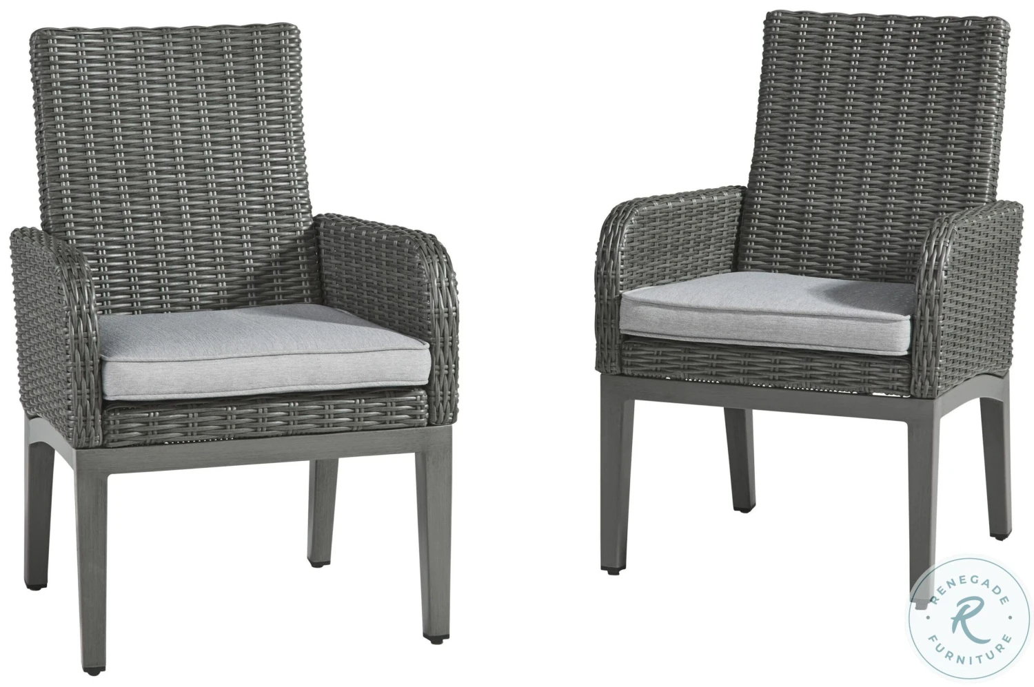 Elite Park Grey Outdoor Rectangular Dining Set - Image 10