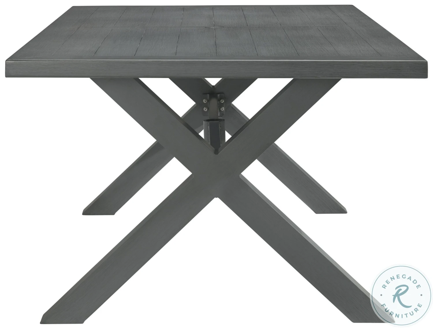 Elite Park Grey Outdoor Rectangular Dining Set - Image 8