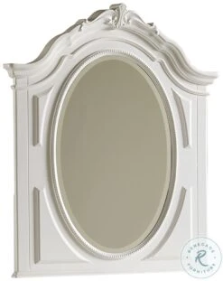Sweetheart Beautiful White Victorian Landscape Mirror