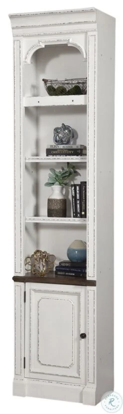 Marais Vintage Alabaster 22" Open Top Bookcase