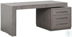 Pure Modern Soft Moonstone Executive Desk