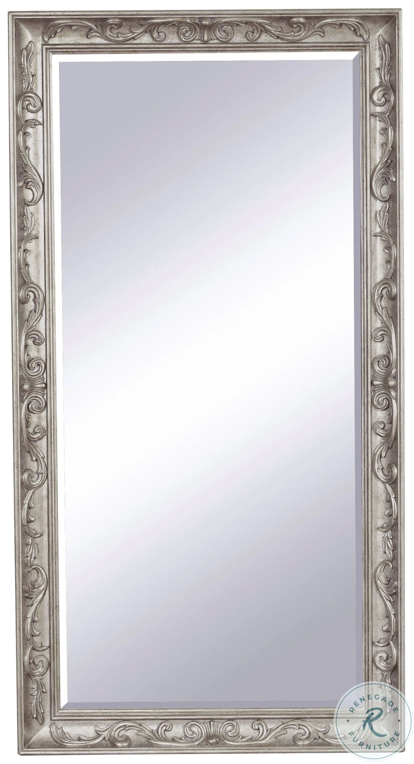 Rhianna Aged Silver Patina Floor Mirror