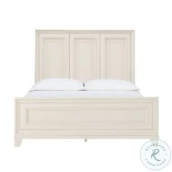 Montauk Weathered White Queen Panel Bed