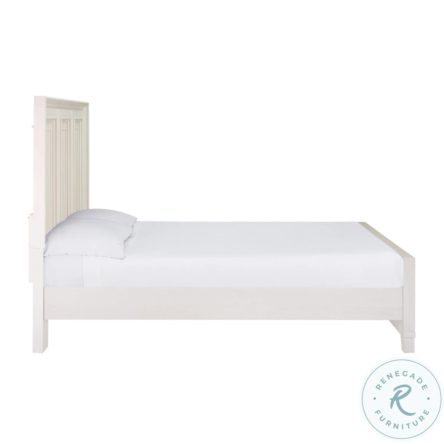 Montauk Weathered White Queen Panel Bed - Image 7