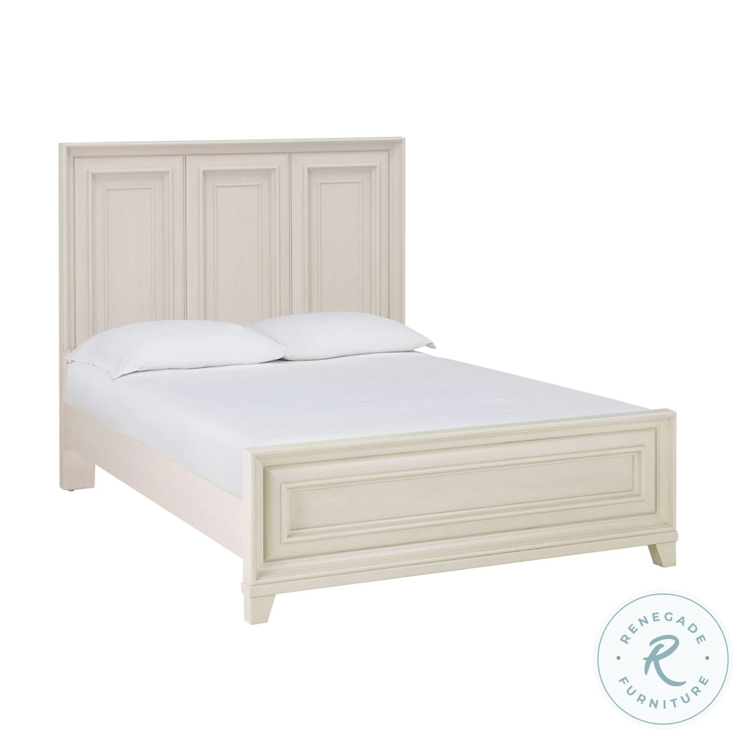 Montauk Weathered White Queen Panel Bed - Image 3