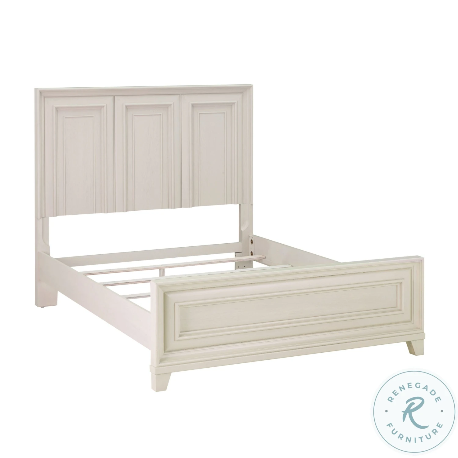 Montauk Weathered White Queen Panel Bed - Image 6