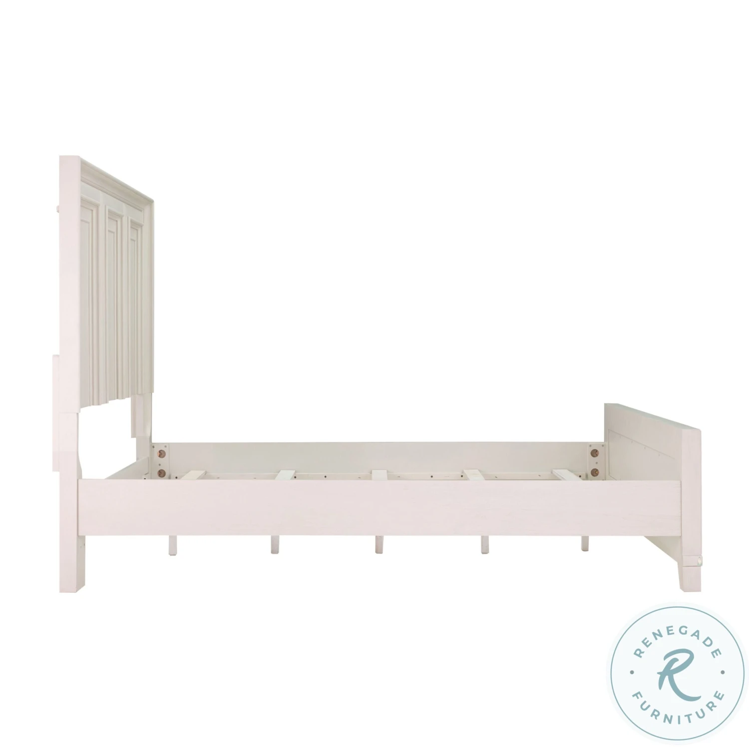 Montauk Weathered White Queen Panel Bed - Image 9