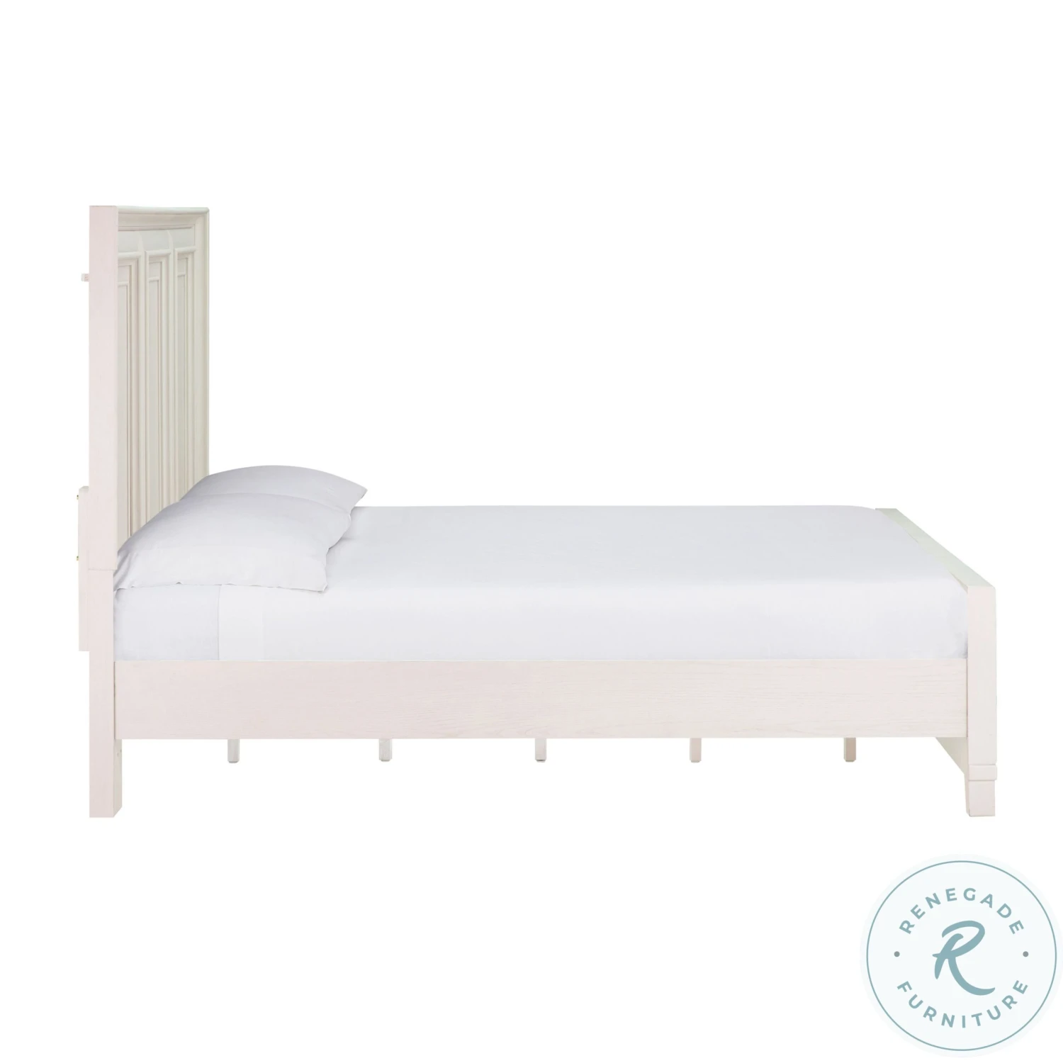 Montauk Weathered White King Panel Bed - Image 7