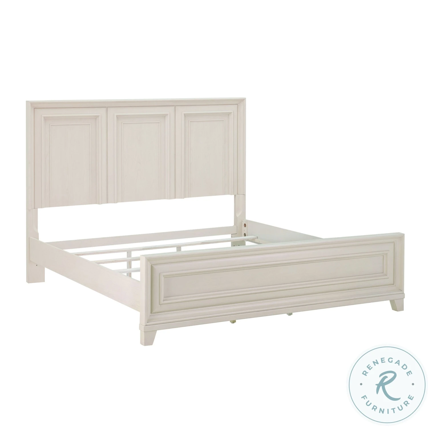 Montauk Weathered White King Panel Bed - Image 6