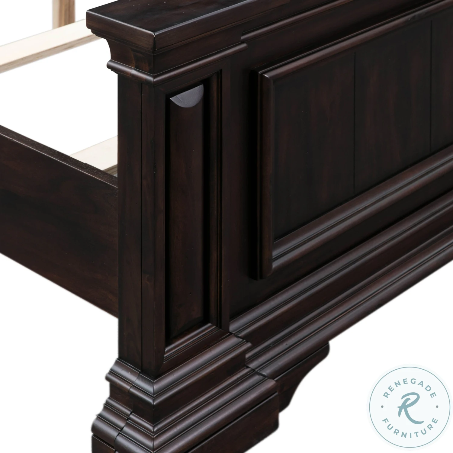 Stamford Brown Queen Panel Bed - Image 7