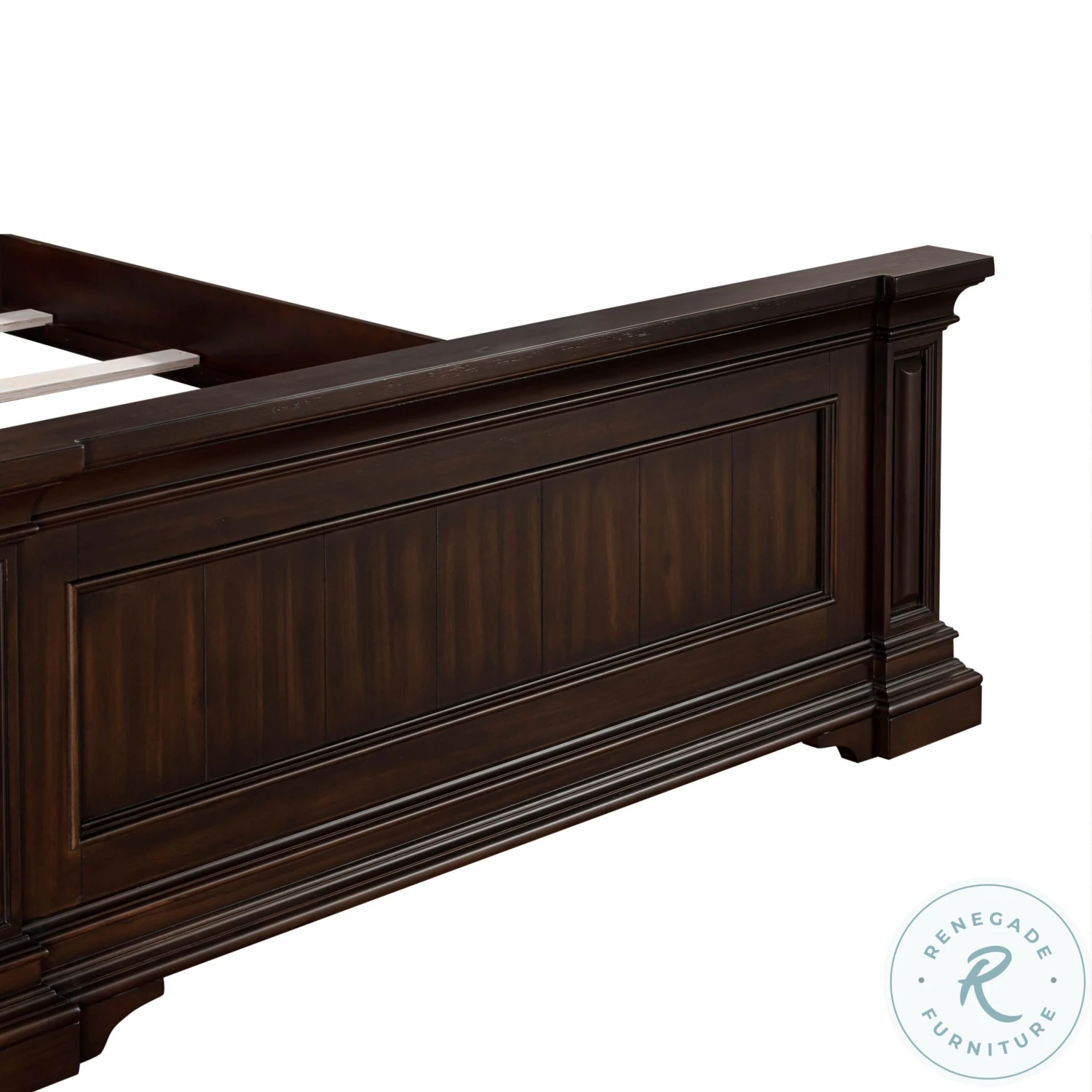 Stamford Brown Queen Upholstered Panel Bed - Image 7