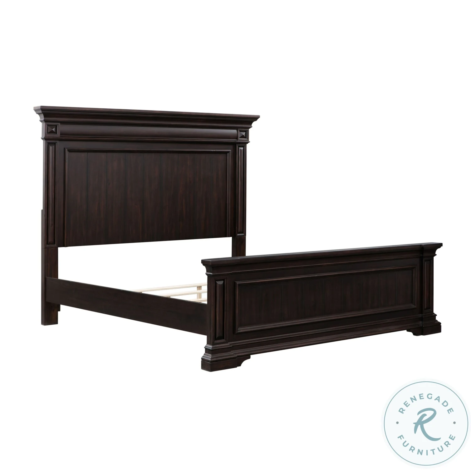 Stamford Brown King Panel Bed - Image 2