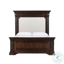 Stamford Brown King Upholstered Panel Bed
