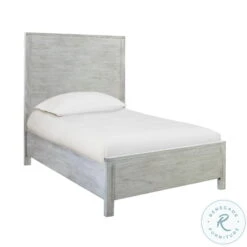 Asheville Grey Wooden Twin Panel Bed