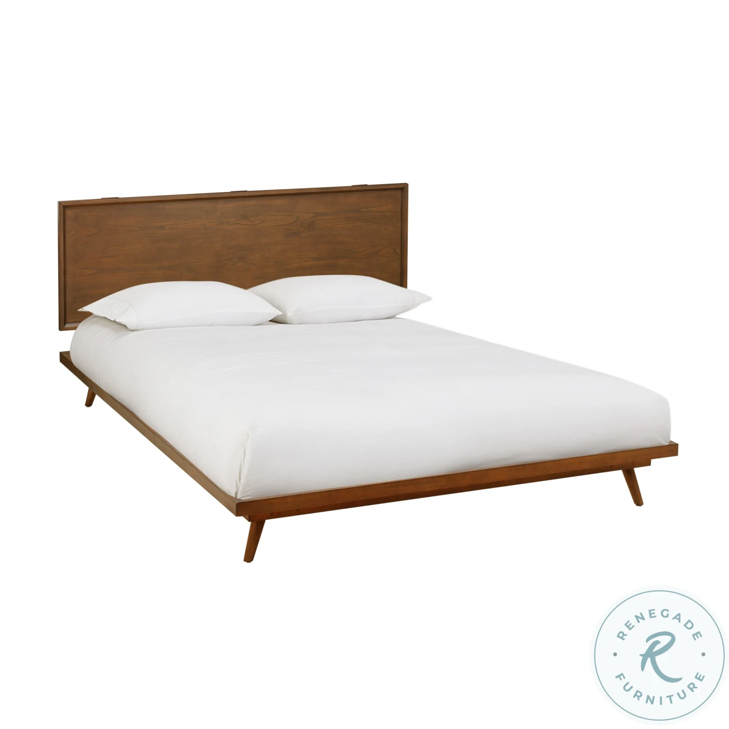 Emery Pecan Queen Platform Bed - Image 3