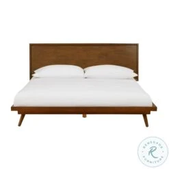 Emery Pecan King Platform Bed