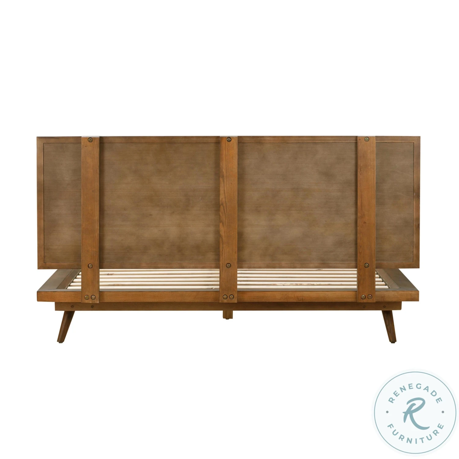 Emery Pecan King Platform Bed - Image 6