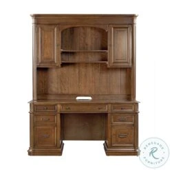 Roanoke Cherry Credenza With Hutch