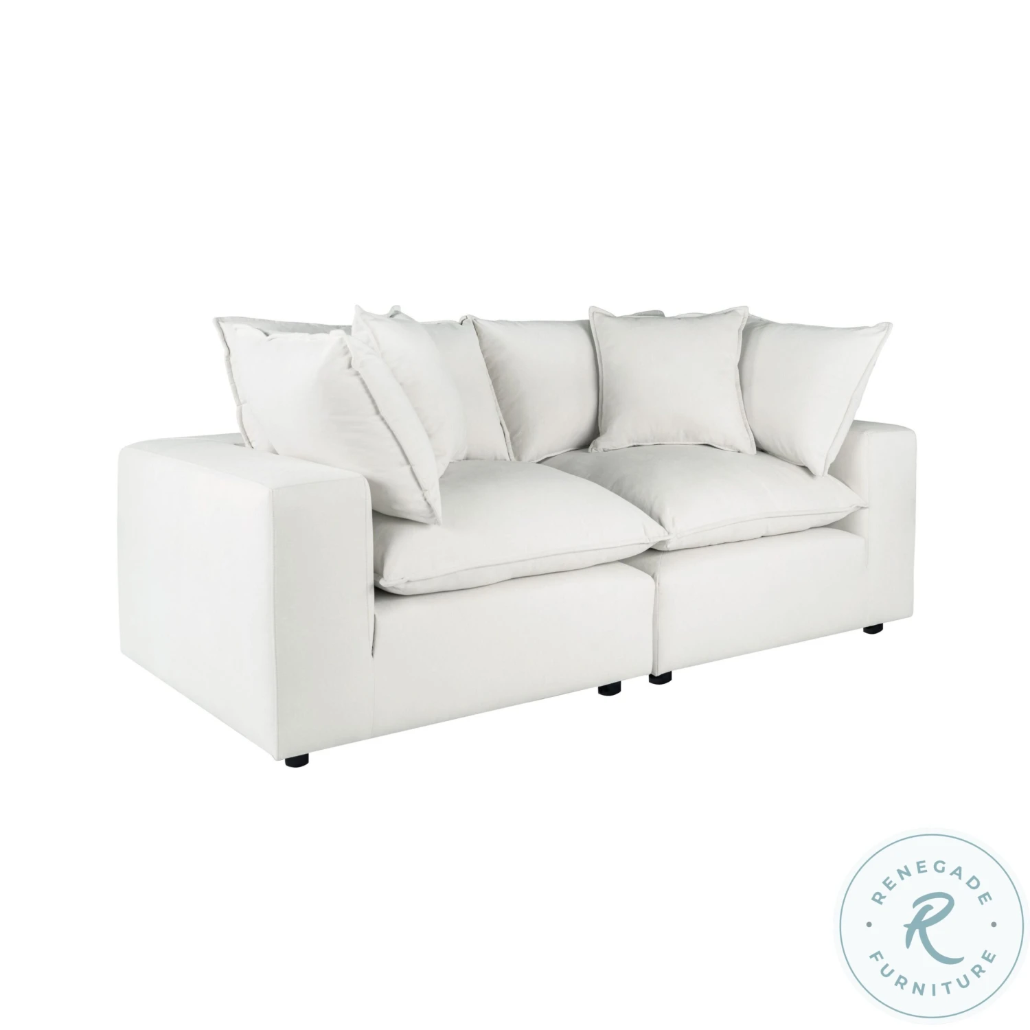 Cali Pearl Modular Loveseat - Image 3