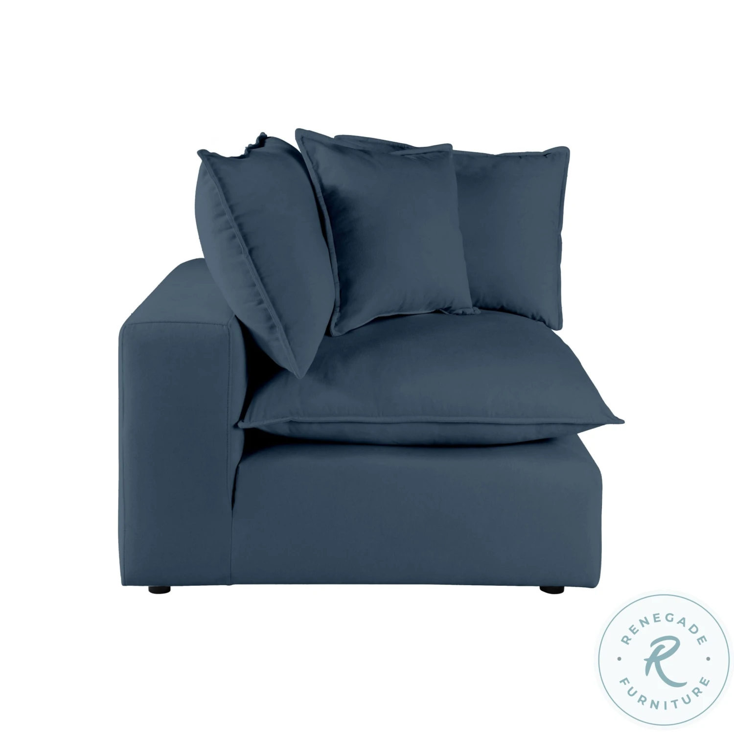 Cali Navy Modular Loveseat - Image 8