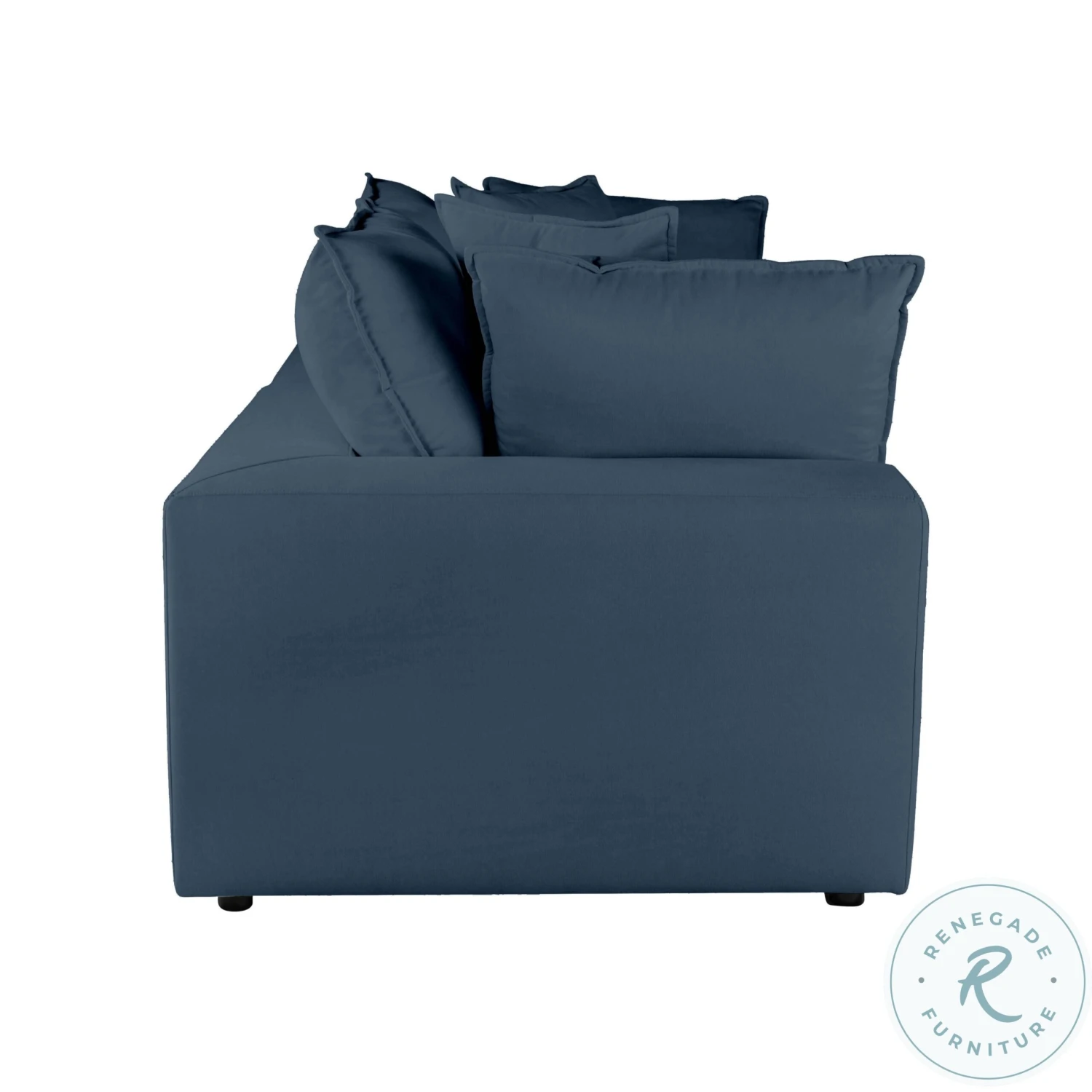 Cali Navy Modular Loveseat - Image 4