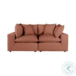 Cali Rust Modular Loveseat