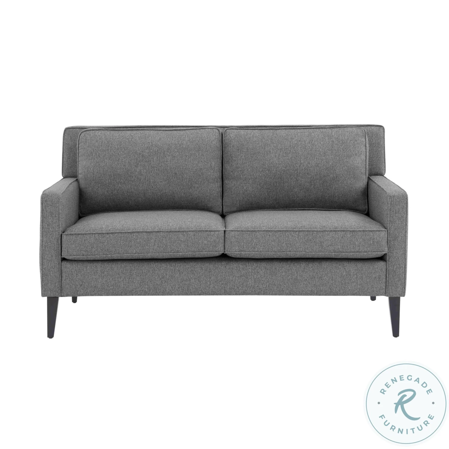 Luna Gray Tweed Loveseat - Image 3