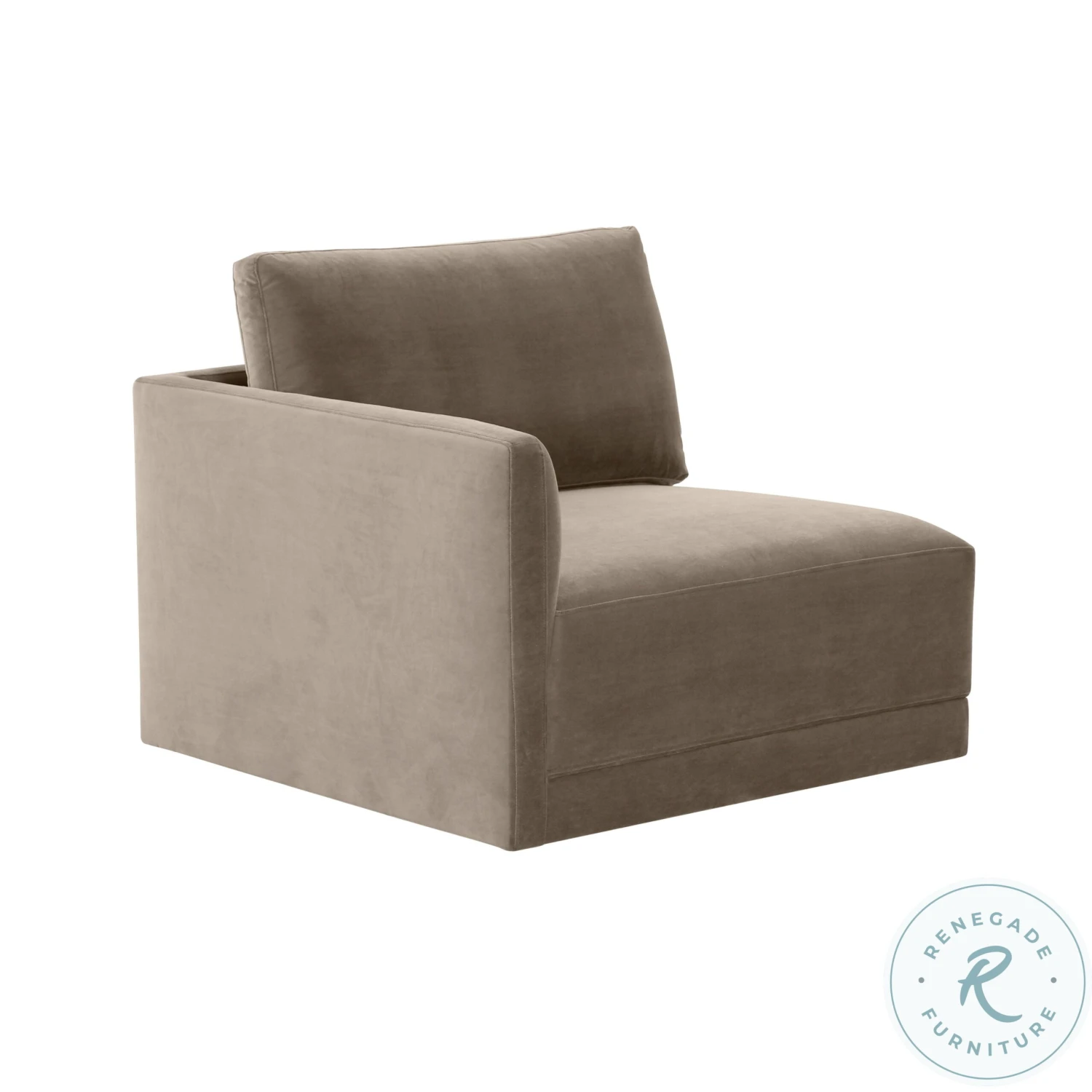 Willow Taupe Velvet Modular Sofa - Image 8