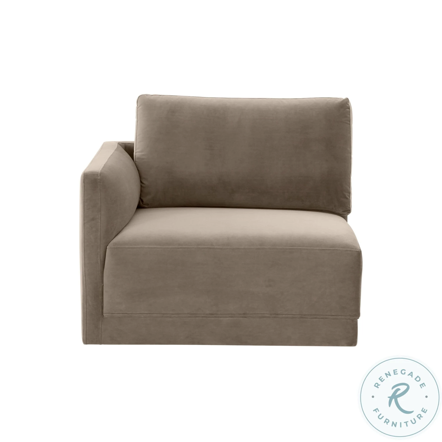 Willow Taupe Velvet Modular Sofa - Image 7