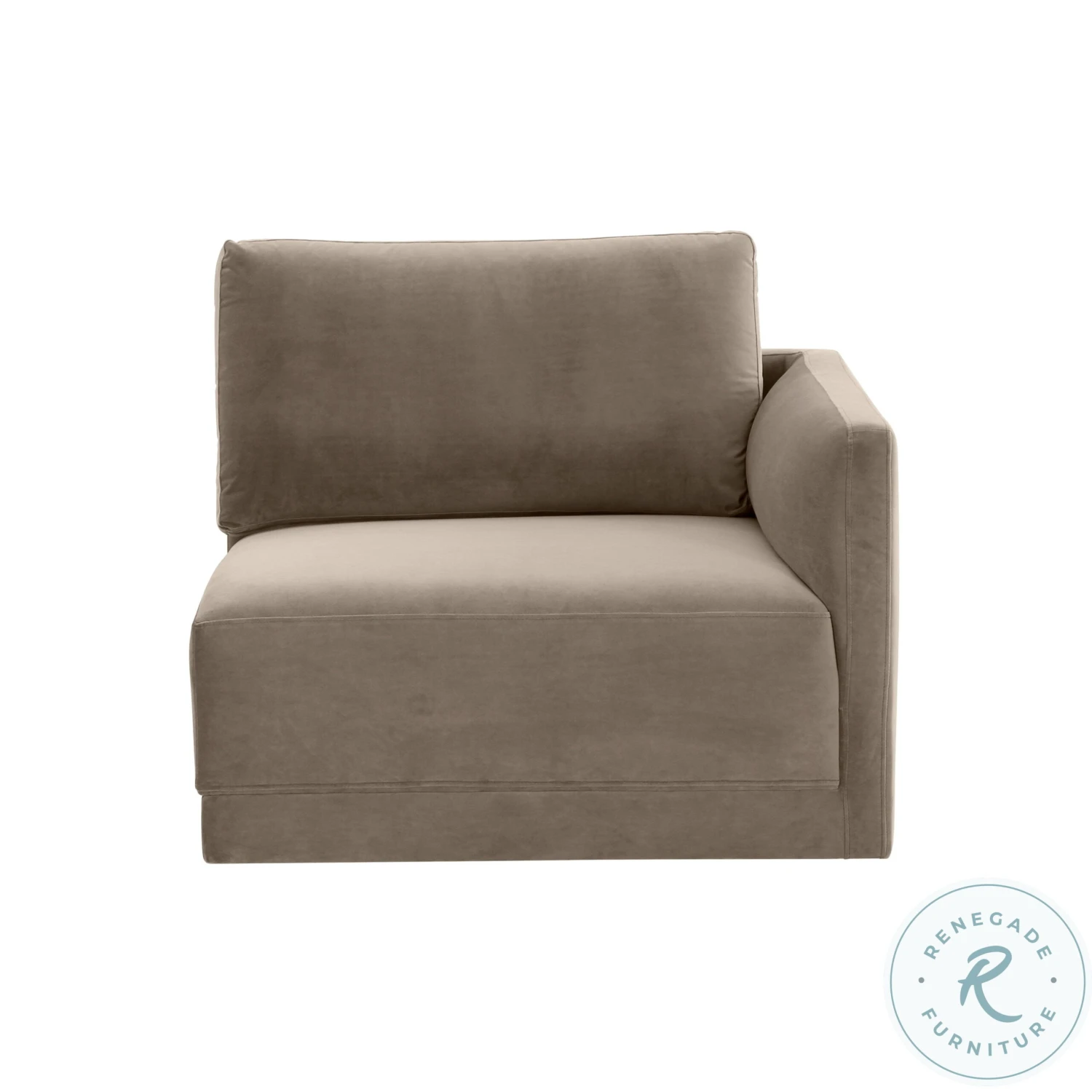 Willow Taupe Velvet Modular Sofa - Image 9