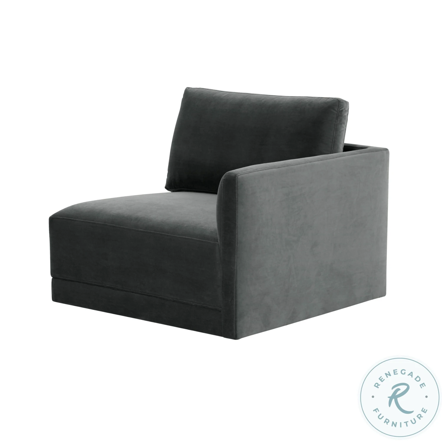Willow Charcoal Velvet Modular Sofa - Image 10