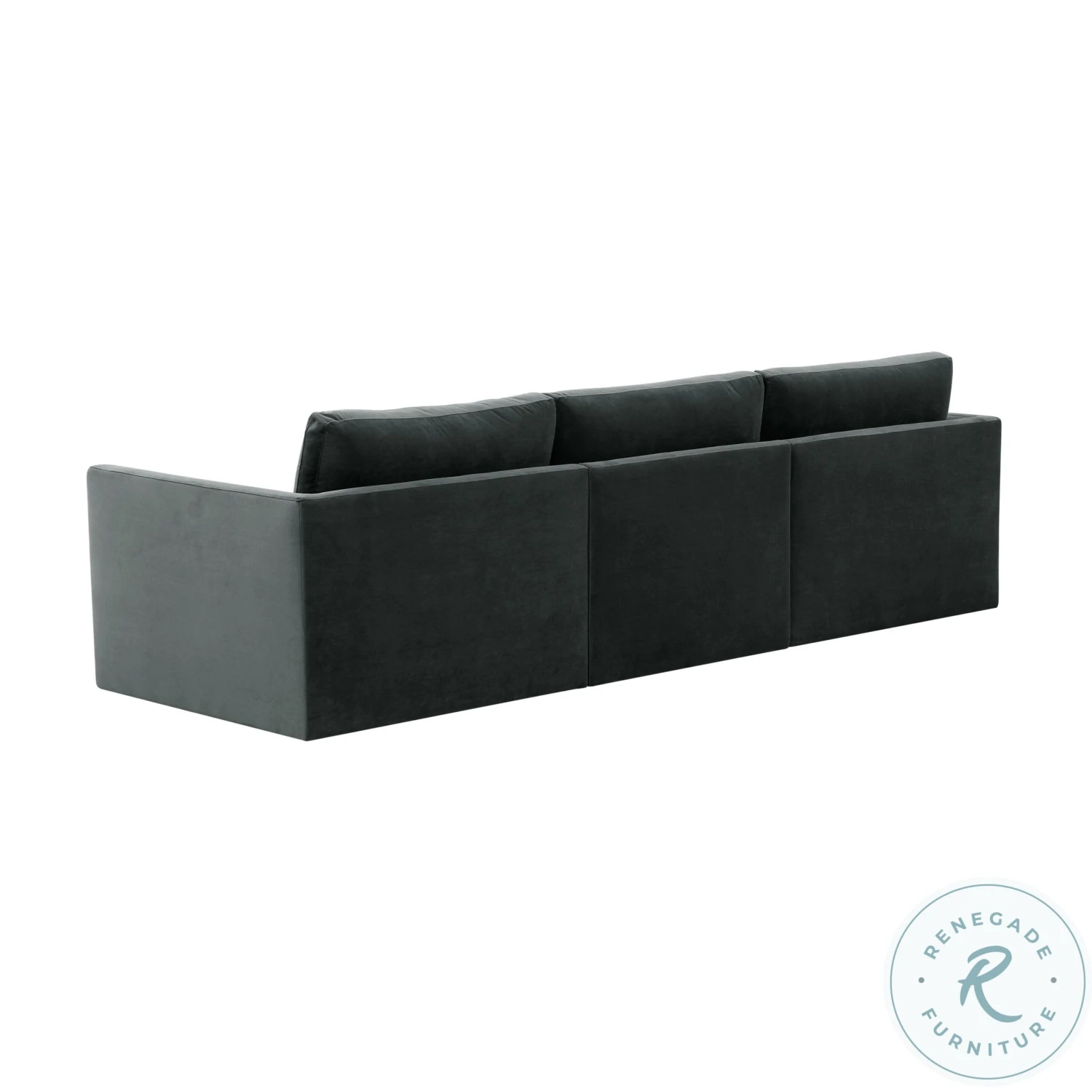 Willow Charcoal Velvet Modular Sofa - Image 5