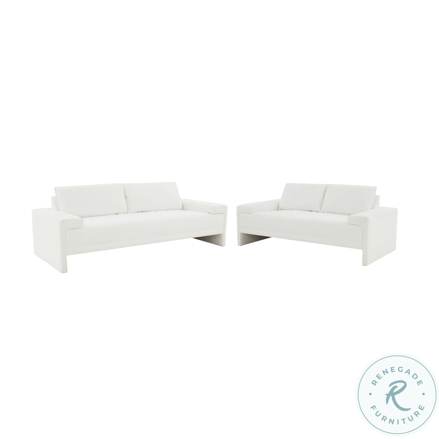 Maeve Pearl White Living Room Set - Image 3