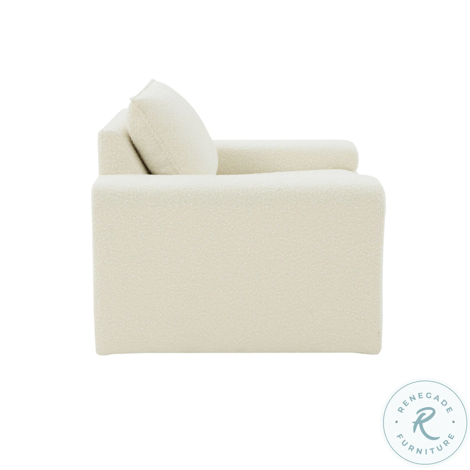 Maeve Cream Boucle Accent Chair - Image 5