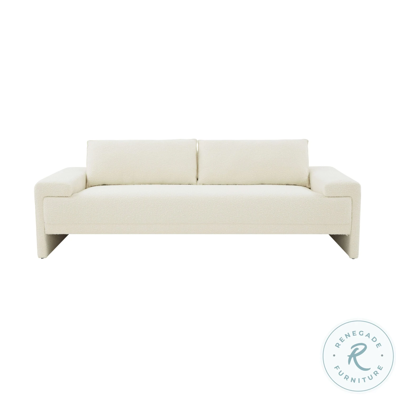 Maeve Cream Boucle Living Room Set - Image 4