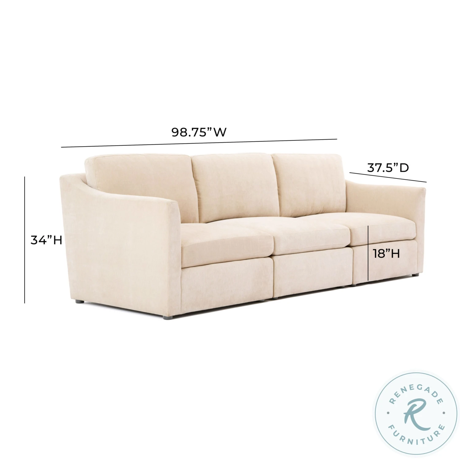Aiden Beige Modular Sofa - Image 6