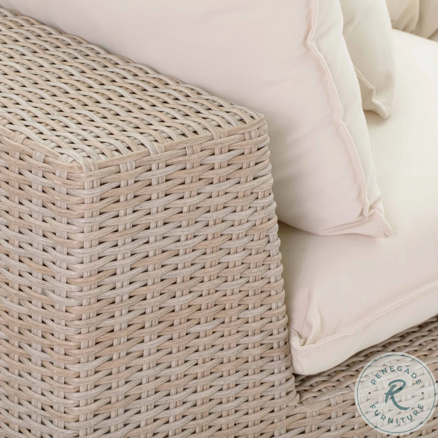 Cali Natural Wicker Outdoor Conversation Set - Image 10