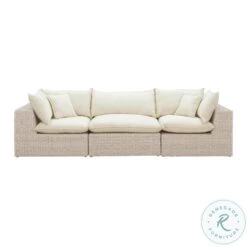 Cali Natural Wicker Outdoor Modular Sofa
