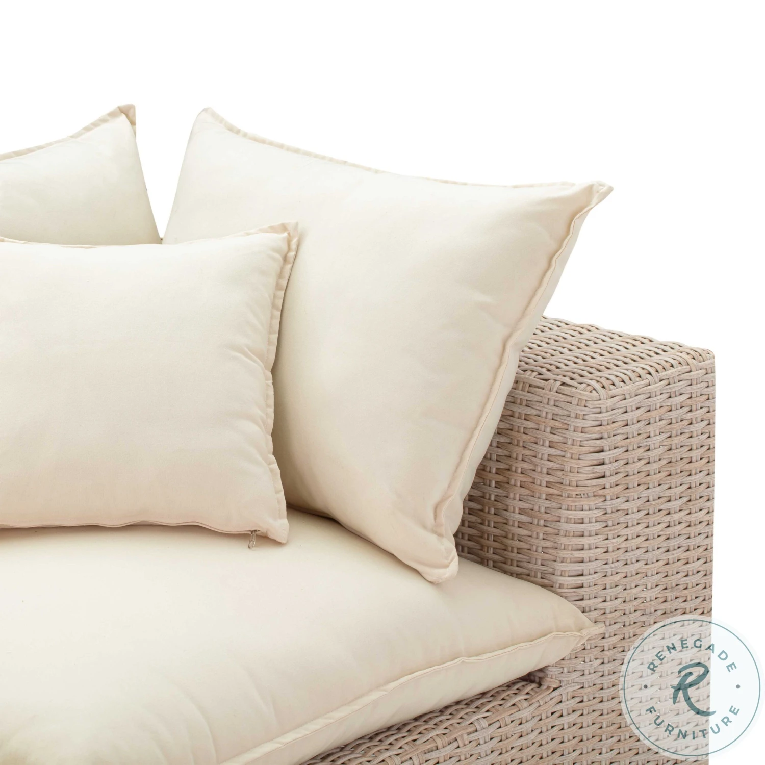 Cali Natural Wicker Outdoor Conversation Set - Image 7