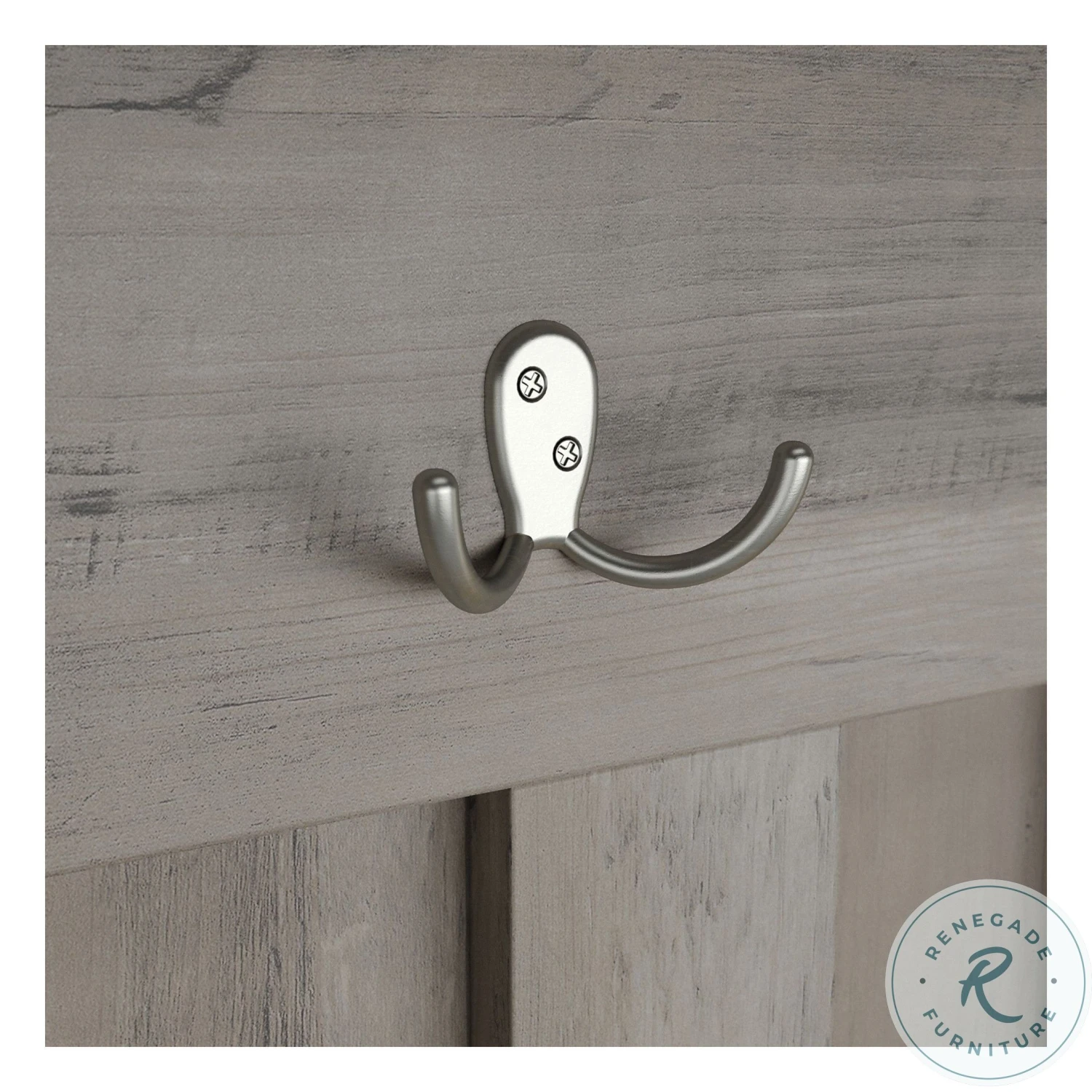 Salinas Driftwood Gray Hall Tree With Shoe Storage Bench - Image 5