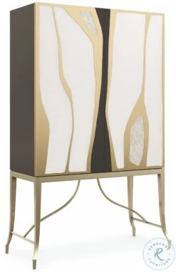 Signature Metropolitan Chocolate Truffle And Cafe Latte Uptown Bar Cabinet