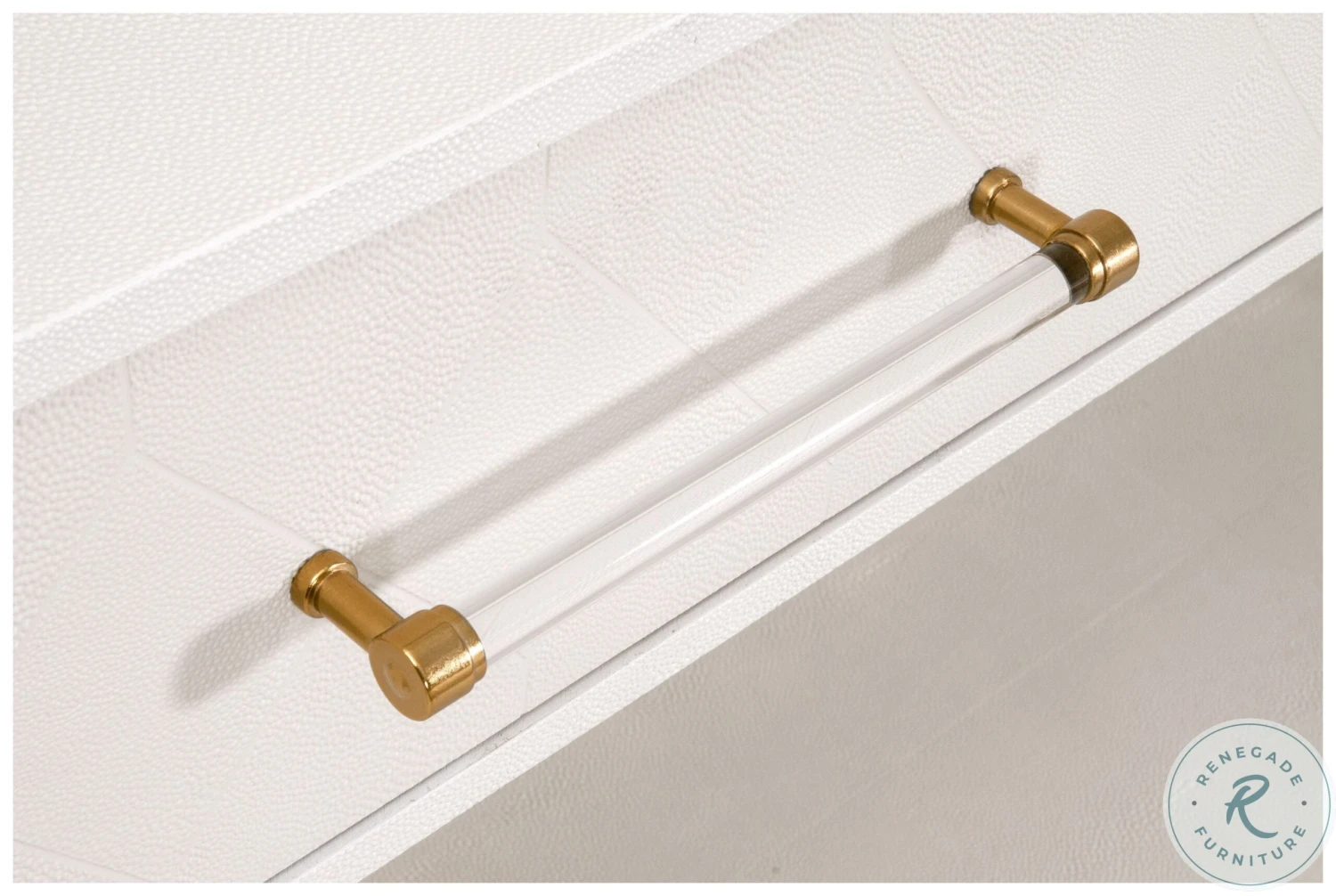 Traditions Sonia Pearl Shagreen And Lucite Console Table - Image 7