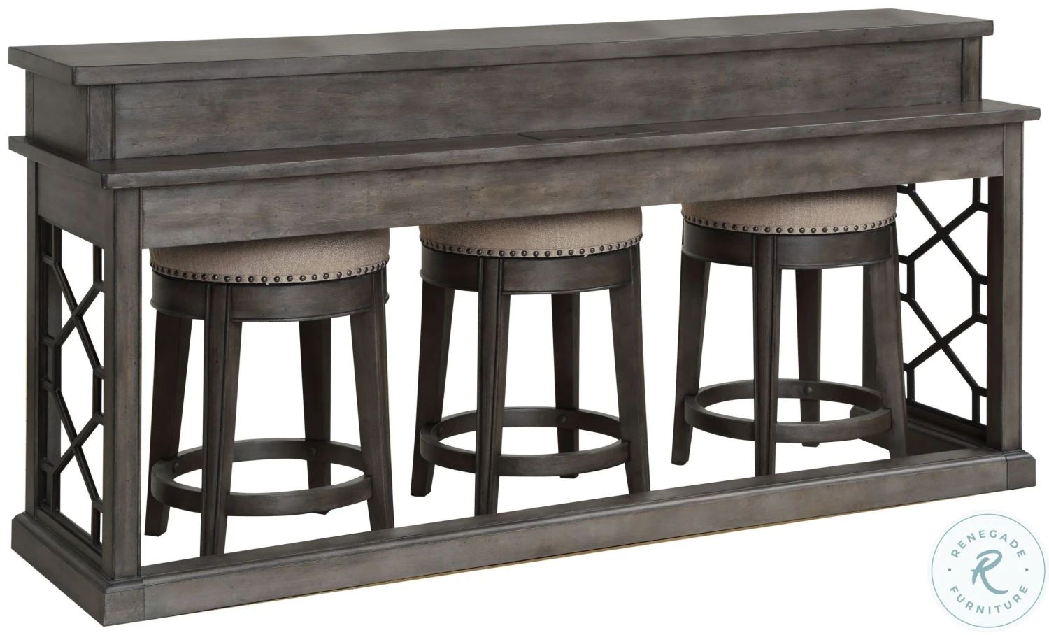 Sundance Smokey Gray Everywhere Console Bar Table - Image 8