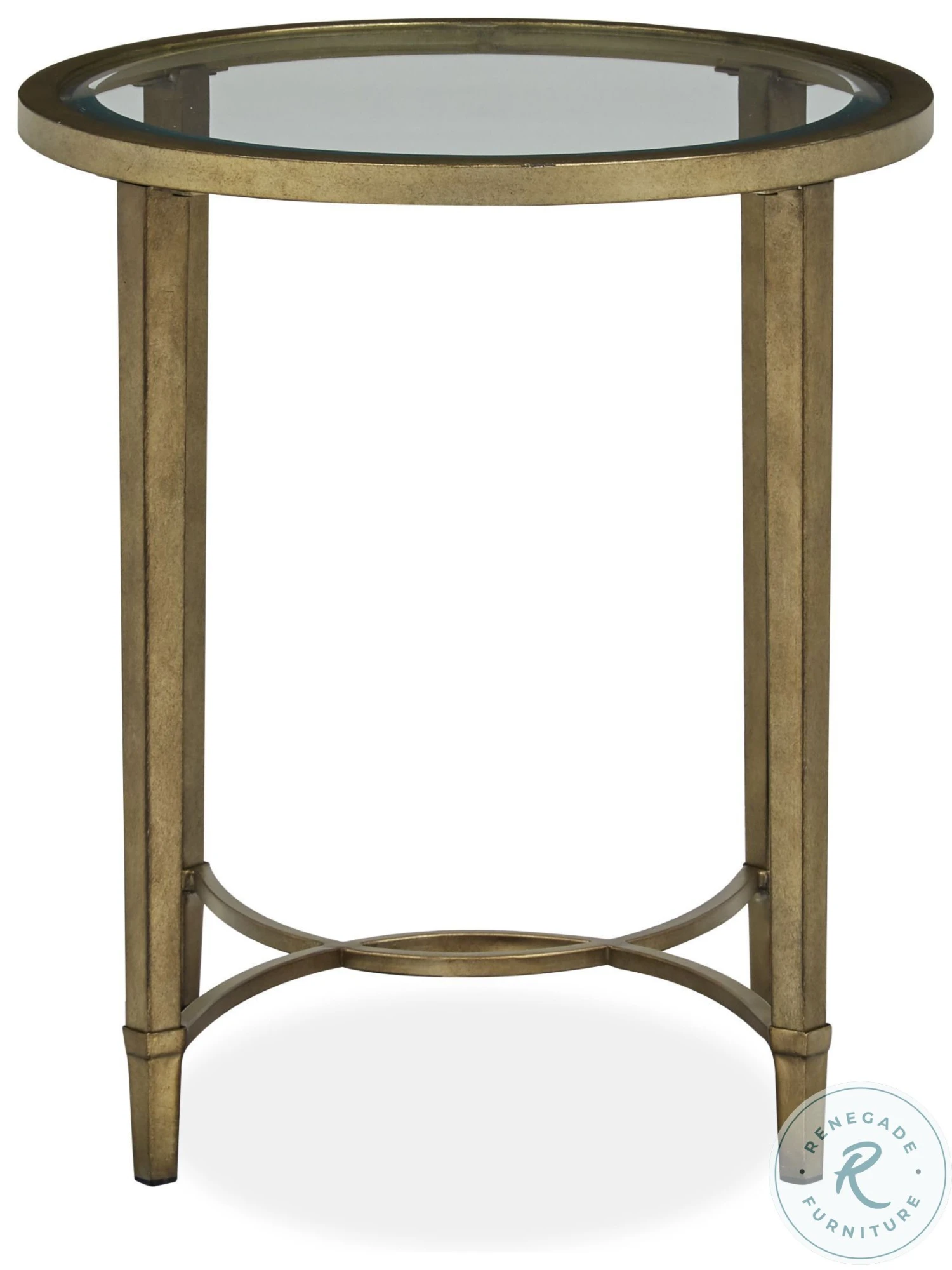 Copia Antiqued Silver With Gold Tint Oval Occasional Table Set - Image 10