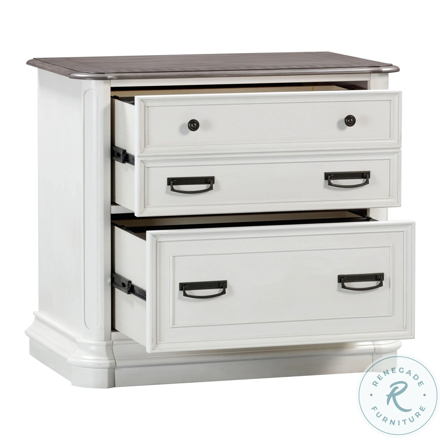 Roanoke White L-Shaped Home Office Set - Image 7